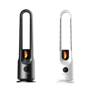 Smart Bladeless Pedestal Fan with Heating & Cooling Remote Control Energy Efficient Plastic Household Use Electric OEM Light