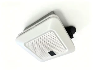 Smart Ceiling Exhaust Fan with RGB Light for Speaker Humidity Control App Controlled Low Noise Household Use