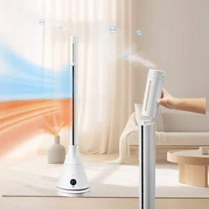 Smart Cool Air Circulation Fan and Heater 3 in 1 Floor Remote Control Tower Fan