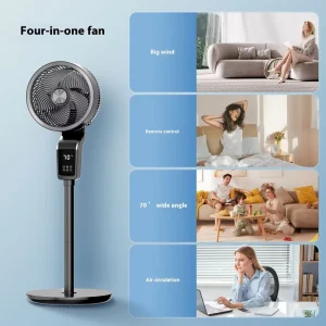 Smart Digital Remote Control Outdoor & Household Electric Fans Dual Purpose Desktop Floor Air Circulation Convection Fans