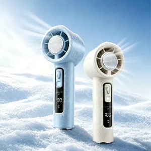 Smart Display 100 Speeds Handheld Fan TEC Ice Cooling 13000RPM 3000mAh USB Rechargeable Cooling Fan Outdoor Sport Home Use