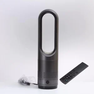 Smart Electric Bladeless Air Purifier Cooling Heating Timer Digital Control Floor Fan Household Plastic Fan 8000RPM