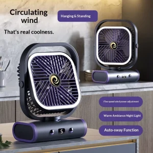 Smart Home Modern Air Circulation Fan Small Silent Desktop Office USB Charging Mini Bedroom Dormitory Student Wall Mounted