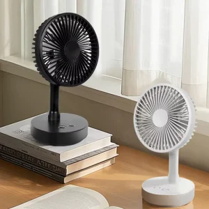 Smart Home Product Modern Style Desktop Fan for Home Office Student Dormitory Portable Recycle Charging Fan Automatic Shake Head