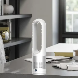 Smart Home Table Fan with Remote Control Large Vertical Air Purifier Plastic