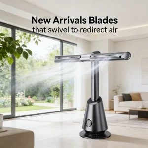 Smart Leafless Fan Tower and Pedestal Fans Tall Bladeless Tower Fan Without Blades