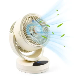 Smart Mechanical Plastic Desk Fan with LED Display Quiet Turbo USB Charging & Remote Control Professional Manufacturer