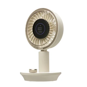 Smart Rechargeable LED Display High Speed Table Fan 100 gear Strong Wind Portable Desktop Oscillating Fan for Hot Summer