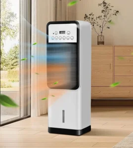 Smart Remote Control Bladeless Air Purifier Fan Low Noise Electric Cooling Free Water Stand AC Evaporative for Hotels