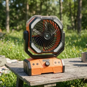 Smart Universal Versatile Portable Outdoor Fan Nano Spray Humidifier Camping Fan Smart Timer Function Rechargeable Fan