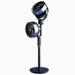 Smart Voice-controlled Dual-head Oscillating Fan Quiet Energy-saving Floor-standing Brushless Motor Home Dorms Automatic