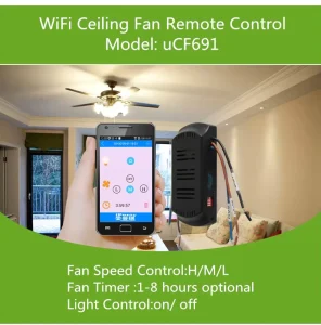 Smart WiFi Ceiling Fan Remote Control Kit Light Switch In Wall Ceiling Fan Lamp Switch