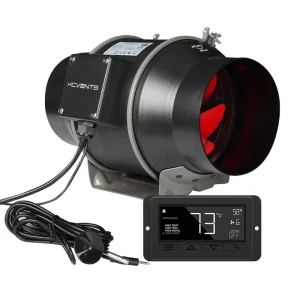 Smart Wifi Enabled Ec Motor Hydroponic Growing Inline Duct Fan for Tent Low Noise Ventilation Silent High Performance Commercial