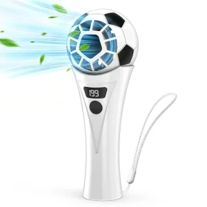 Soccer Shaped Portable Mini USB Rechargeable Fan with 5 Speed Settings