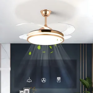 Socket Fan Light App Control Smart Stepless Dimmable LED Bulb Socket Ceiling Fan with Light and Remote