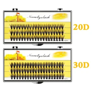 Softer Feel 10D 20D 30D Diy Fan Eyelashes Clusters Natural Eyelash Extension Cc Curl Fan Eyelashes