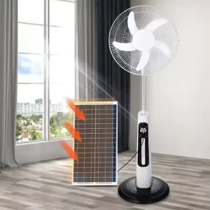 Sola Stand Fan 9 High Speed Battery Operated Remote Control Outdoor Household Rechargeable Standing Fan