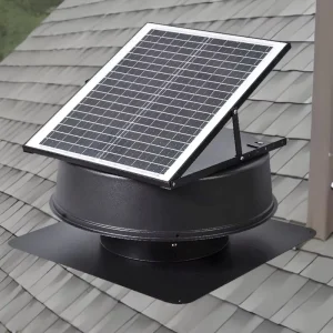 Solar Attic Roof Fan High Efficiency Brushless DC Motor Aluminum Alloy OEM ODM Industrial Greenhouse Exhaust Ventilation