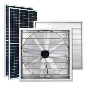 Solar Axial Flow Exhaust Fan Industrial Ventilation Fan for Greenhouse Poultry Farm Warehouse Workshop Factory Cooling