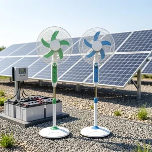 Solar Charging Stand Electric Fan16 Inch with Battery Charging Fan Function Portable Fans Can Be Used Indoors and Outdoors