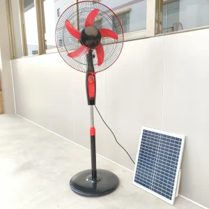 Solar Charging Table Electric Fan with Power Function Portable Solar Rechargeable Fan 16 Inch Outdoor Electric Stand Fan