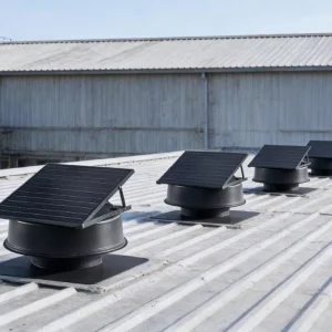 Solar DC15V Roof Vent Fan Heat Pump Air Source Top Discharge Ventilation Equipment Aluminum Alloy Ball Bearing OEM ODM