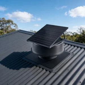 Solar Electric Powered Roof Extractor Ventilation Fan 360 degree Swirl Turbine 12inch Aluminum Alloy Blades Ball Bearing ODM