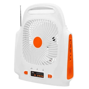 Solar Energy Small System with LED Light Rechargeable Home Camping Solar Powered Fans