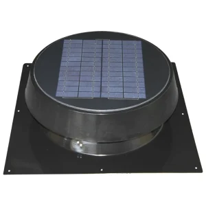 Solar Exhaust Fan Roof Mount Ventilator 20W Max 1599 CFM High Performance Custom Brushless DC Motor for Household Ventilation