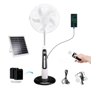 Solar Fan 16 Inch Stand Solar Cooling Fan with Solar Panel
