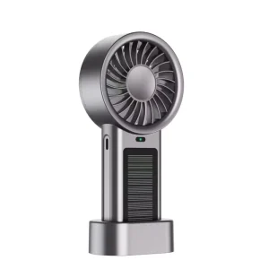 Solar Portable Handheld Fan High Efficiency Mini Polar Fans 1200mAh 16h for Summer Home Office Travel