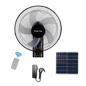 Solar Powered Charging Fan Outdoor Camping Portable Table Fan High Wind Power 16inch