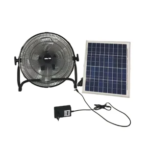 Solar Powered Fan Rechargeable Solar Panel Powered 12 16 Inch Table Fan Solar Floor Fan for Indoor Outdoor