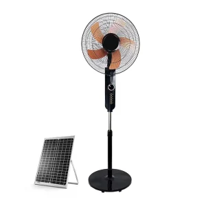 Solar Powered Fan with Panel and LED Light