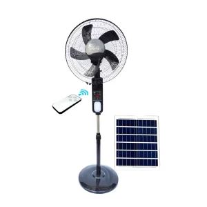 Solar-Powered Rechargeable DC Fan for Home and Outdoor Camping