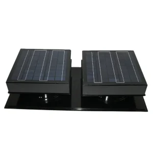 Solar Powered Roof Ventilation Fan 60W Solar Attic Fan Custom Brushless DC Motor for Warehouse Garage Shed Remove Heat Moisture