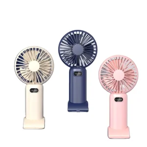 Solar Powered USB Chargeable Mini Fan with Clip and Hat Cutout Design Three Speed Cooling ABS Plastic 90x90mm Made in China