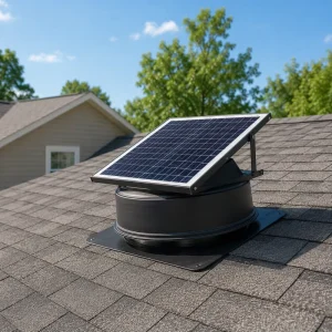 Solar Powered Ventilation Fan Roof Exhaust Fan Greenhouse Fan Air Ventilator Waterproof Cooling Fan for Farm Shed