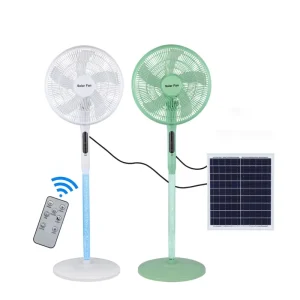 Solar Rechargeable Fan 15000mAh 18000mAh Battery 3-Speed 5-Gear Wind Solar Fan with Panel and Battery