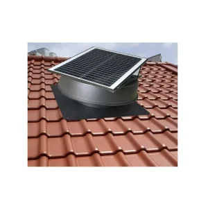 Solar Roof DC Brushless Exhaust Fan IP68 Attic Ventilation OEM ODM Stainless Steel Aluminum Alloy
