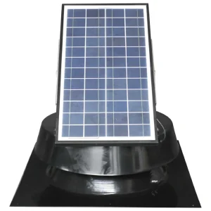 Solar Roof Vent 25W Solar Panel Brushless DC Motor Max 1749 CFM Powder Coated Steel Housing for Residential Home
