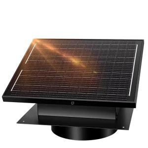 Solar Roof Ventilation 32W DC Exhaust Fan 12V IP68 Energy Saving Quiet for Home Commercial Use Kitchen Chicken Coop Ventilation