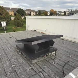 Solar Roof Ventilation Attic Exhaust Fan 25W 12V IP68 Brushless DC Motor Energy-Saving Home Commercial Use Plastic Blade Low