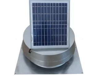 Solar Roof Ventilation Fan 10W Corrosion Resistant Aluminum Construction for Shed Container Chicken Coops