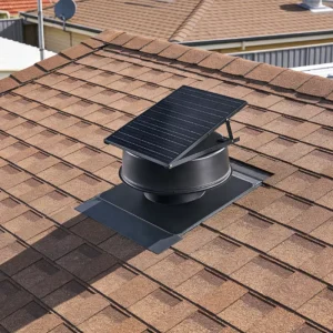 Eco Solar Powered Roof Axial Exhaust Fan DC Brushless Motor Aluminum Alloy Blades OEM Customizable for Outdoor Household Use
