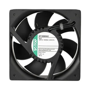 Sotop Metal Series AC Axial Brushless Industrial Cooling Fan 180x180x65mm Ball Bearing 115V 230V 380V Equipment Ventilation