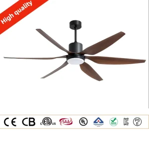 Southeast Asia Bangladesh Hot Selling 6 Blade 42inch Iron Modern LED Ceiling Fan Remote Control for Home Living Room Dining Room