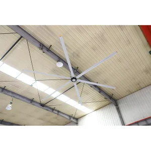 Space Art HVLS Fan High Air Volume Energy Saving EC Motor 6 Blades Remote Control for Large Indoor Public Spaces