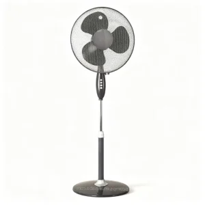 Spedestal Fan Household 45W Three Speed Height Adjustment Oscillating Head Round Base Pedestal Electric Standing Fan
