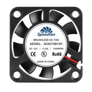 Speedfan 40mm 40x40x10mm 24V DC Industrial Cooling Fan 4010 Brushless Axial Fan for Control Board Cabinet Equipment